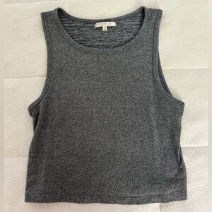 Z Supply Gray Cropped Tank Top Size M